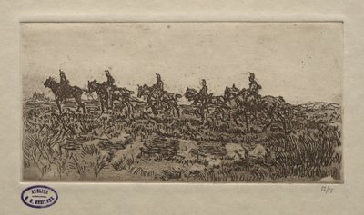 Jezdecká scéna. od George Hendrik Breitner