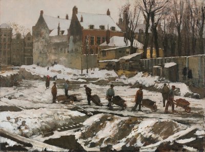 Staveniště v Amsterdamu, c. 1902. od George Hendrik Breitner