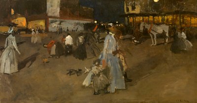Večer na náměstí Dam v Amsterdamu od George Hendrik Breitner