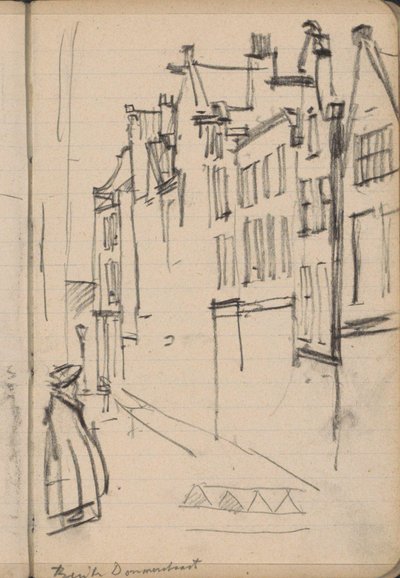 Pohled na ulici Buiten Dommersstraat v Amsterdamu od George Hendrik Breitner