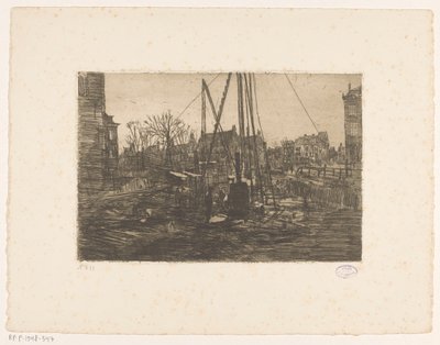 Hromadné práce na Raadhuisstraat v Amsterdamu od George Hendrik Breitner