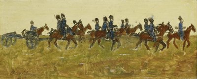 Husaři na manévrech od George Hendrik Breitner