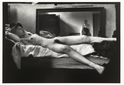 Portrét ženského aktu s fotografujícím Breitnerem v zrcadle od George Hendrik Breitner