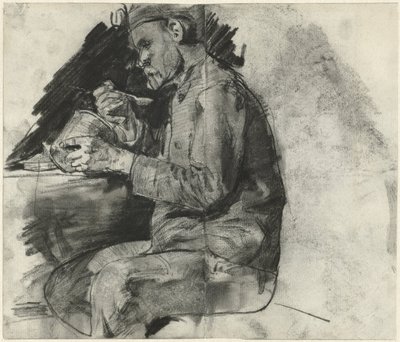 Voják, který právě jí od George Hendrik Breitner