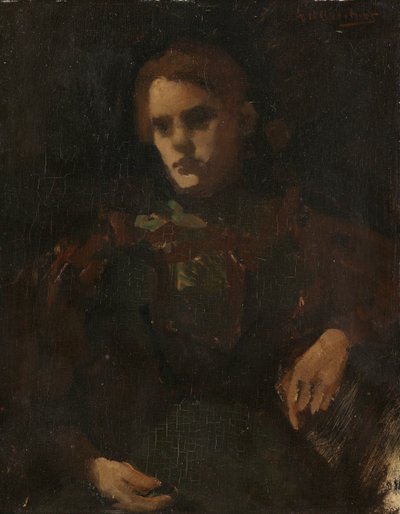 Studium podle modelu (Geesje Kwak?) od George Hendrik Breitner