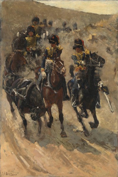Žlutí jezdci Koňské dělostřelectvo od George Hendrik Breitner