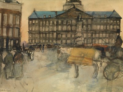 Radnice v Amsterodamu od George Hendrik Breitner
