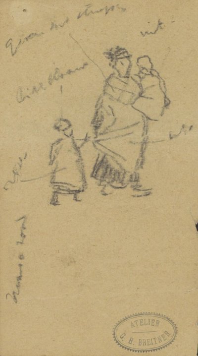 Žena se dvěma dětmi od George Hendrik Breitner