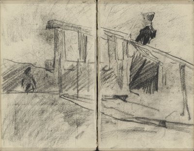 Žena, možná na mostě od George Hendrik Breitner