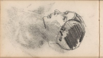 Hlava ženy s čepcem s ušními železy od George Hendrik Breitner