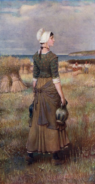 Evangeline (barva lito) od George Henry (after) Boughton