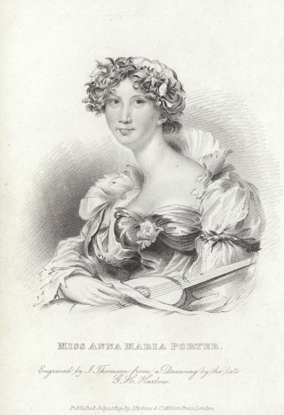 Anna Maria Porter , anglický básník a romanopisec od George Henry (after) Harlow