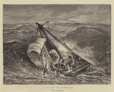 Vichřice v Severním moři od George Henry Andrews