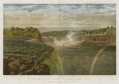 Niagarské vodopády z americké strany (chromolitho) od George Henry Andrews