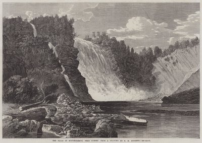 Vodopády Montmorency, poblíž Quebecu od George Henry Andrews