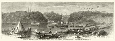 Princ z Walesu v Kanadě, regata Lumberers, Ottawa od George Henry Andrews
