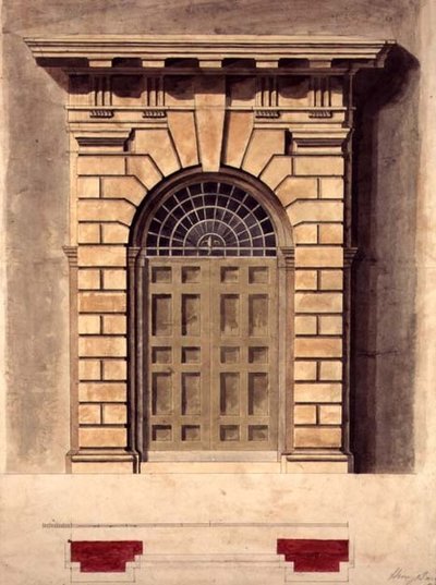 Design pro obvodové dveře Palladian od George Henry Bailey