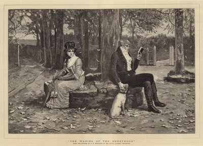 Ubývající líbánky od George Henry Boughton