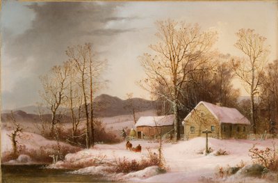 Statek v zimě 1860 (olej na plátně) od George Henry Durrie
