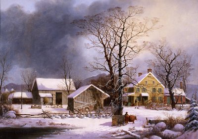 Zima na venkově, 1862 od George Henry Durrie