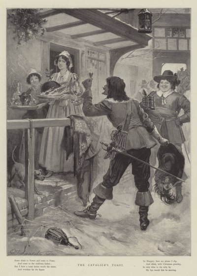 Kavalírův přípitek od George Henry Edwards