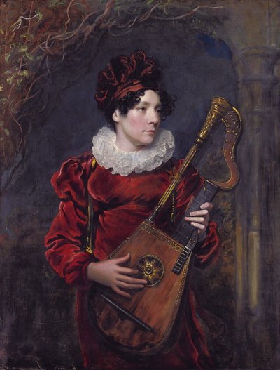 Portrét Kitty Stephensové, pozdější hraběnky z Essexu (1794 - 1882) od George Henry Harlow