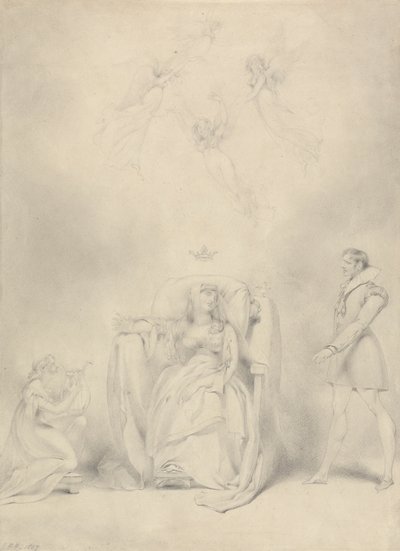 Sen královny Katherine od George Henry Harlow