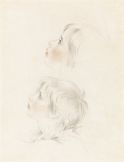 Dvě studie pro Artura ze Shakespearova "King John" od George Henry Harlow
