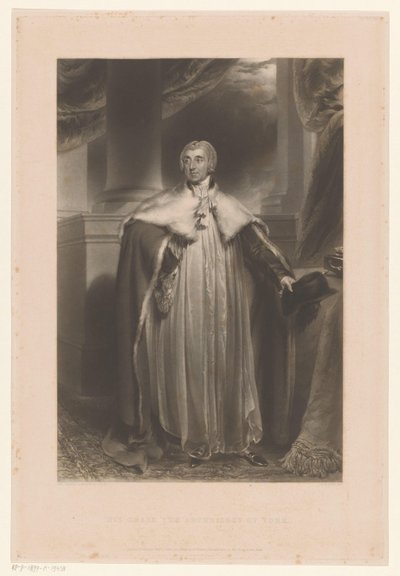 Portrét Edward Venables-Vernon-Harcourt Jeho Milost arcibiskup z Yorku (titul na předmětu) od George Henry Phillips