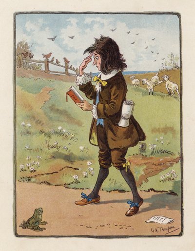 Básník (barevná litografie) od George Henry Thompson