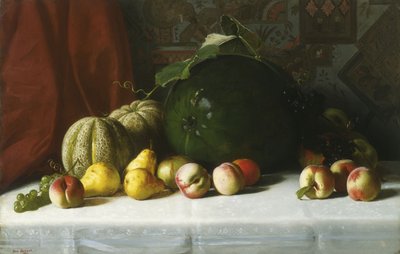 Stolní zátiší ovoce, 1882 od George Hetzel