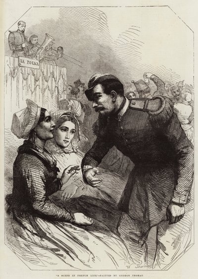 Scéna z francouzského života od George Housman Thomas