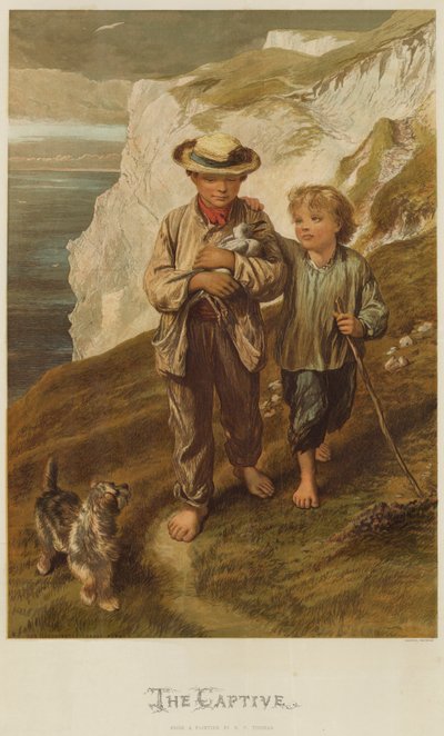 The Captive (chromolitho) od George Housman Thomas