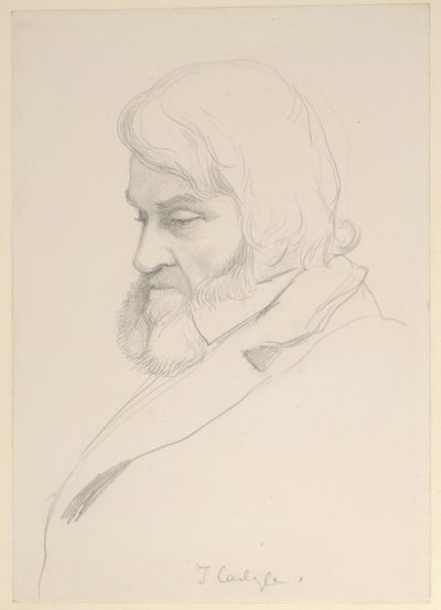 Portrét Thomase Carlylea, kolem roku 1875 od George Howard