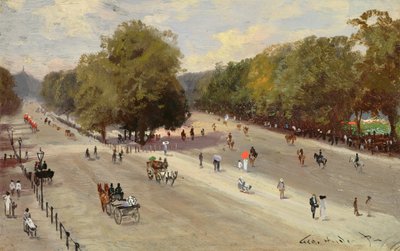 Rotten Row, Hyde Park Corner od George Hyde Pownall