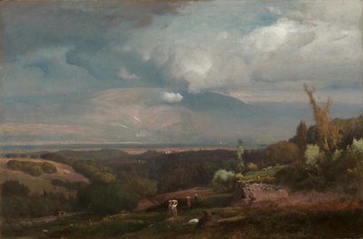 Blížící se bouře z Alban Hills od George Inness