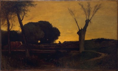 Večer v Medfieldu, Massachusetts od George Inness