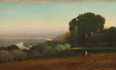 Pohled na Tiberu poblíž Perugie, 1872-1874. od George Inness