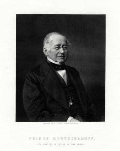 Princ Gorčakov, ruský diplomat, 19. století od George J. Stodart