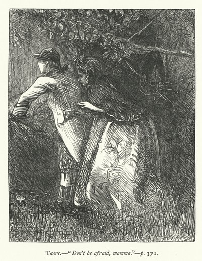 Ilustrace k filmu She Stoops To Conquer (rytina) od George John Pinwell