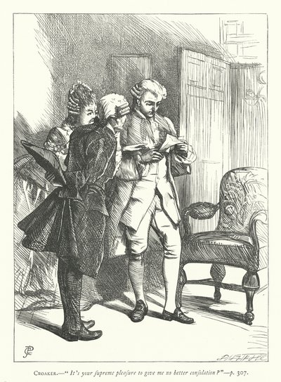 Ilustrace k filmu The Good-Natured Man (rytina) od George John Pinwell