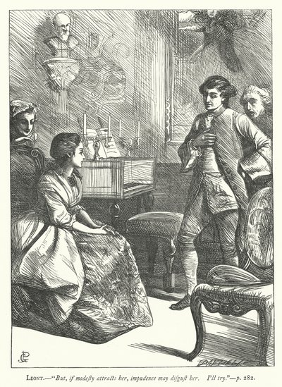 Ilustrace k filmu The Good-Natured Man (rytina) od George John Pinwell
