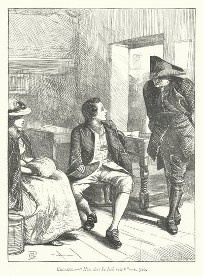 Ilustrace k filmu The Good-Natured Man (rytina) od George John Pinwell