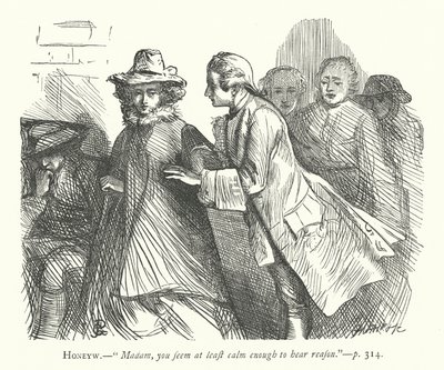 Ilustrace k filmu The Good-Natured Man (rytina) od George John Pinwell