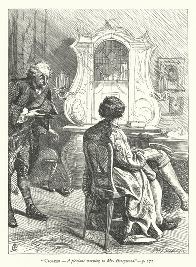 Ilustrace k filmu The Good-Natured Man (rytina) od George John Pinwell