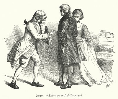 Ilustrace k filmu The Good-Natured Man (rytina) od George John Pinwell