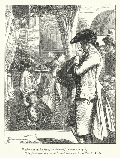 Ilustrace pro The Traveler (rytina) od George John Pinwell