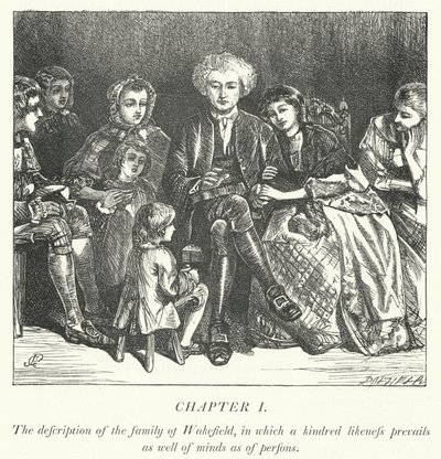 Ilustrace pro The Vicar of Wakefield (rytina) od George John Pinwell