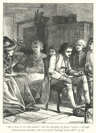Ilustrace pro The Vicar of Wakefield (rytina) od George John Pinwell