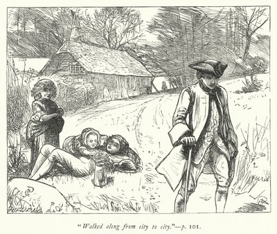 Ilustrace pro The Vicar of Wakefield (rytina) od George John Pinwell